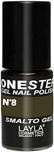 Smalto Gel Layla N. 8 Colore Antracite - Alta Coprenza e Lunga Durata