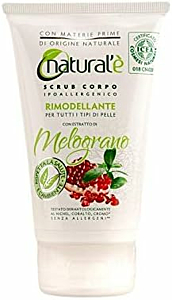 Scrub Corpo Esfoliante Natural'è 150ml - Ricco di Estratto di Melograno - Cura della Pelle Naturale