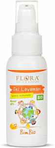 Flora Bimbìo Gel Lavamani 75 Ml Per Mamma E Bimbo Igiene Naturale Per Mamma E Bambino Con Oli Essenziali 100% Puri Naturali E Totali 60% Di Alcool Di Origine Vegetale