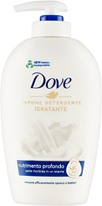 Dove, Sapone Liquido Mani, Sapone Detergente Mani Idratante, Nutrimento Profondo, Rimuove con Efficacia Sporco e Batteri, con +5 Agenti Idratanti, Formula 99% Biodegradabile, 250ml