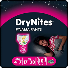 Huggies Drynites Pannolini, Taglia M (17-30 Kg), Mutandine assorbenti bambina, Design Marvel, 30 Pz