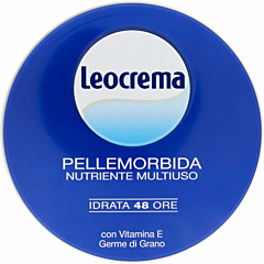 Crema leocrema pelle morbida scatola blu