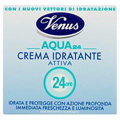 Crema Idratante Intensiva AQUA 24 Ore - Idratazione Profonda e Protezione, Effetto Imediato di Freschezza e Luminosità per la Pelle 50ml