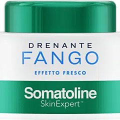 Somatoline Fango Drenante Effetto Fresco con Argilla Nera 500g - Vaso | Trattamento Anticellulite Intensivo