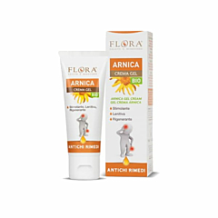 FLORA Antichi Rimedi Arnica Crema Gel, 75 ml BIO-COSMOS - Efficace coadiuvante nel trattamento dei piccoli edemi ed ematomi A base di estratti vegetali e oli essenziali 100% puri, naturali e totali