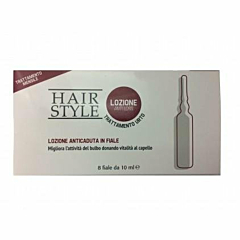 Lozione Anticaduta Capelli Hair Style - Trattamento Intensivo in Fiale, 8x10 ml - Rigenerante e Fortificante