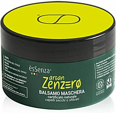 Maschera Capelli Argan e Zenzero per Capelli Secchi e Sfibrati - Essenza Balsamo - Vaso 200 ml - Trattamento Nutriente Intensivo