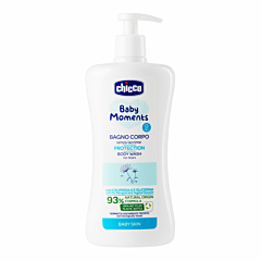 Chicco Baby Moments Bagno Corpo senza Lacrime, Bagnoschiuma Per Bambini, con Formula Naturale, Con Estratto di Calendula, Proprietà Emolienti, 0+ Mesi - 500 ml