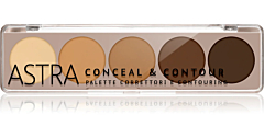 Palette Correttori e Contouring Professionale - Conceal & Contour Palette di Astra - Kit Trucco Viso Perfetto