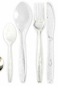 Set 12 Posate Plexi "Victoria" Trasp-.