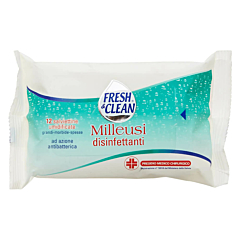 Fresh & Clean - Milleusi Disinfettanti, Salviettine Umidificate, Ad Azione Antibatterica 
