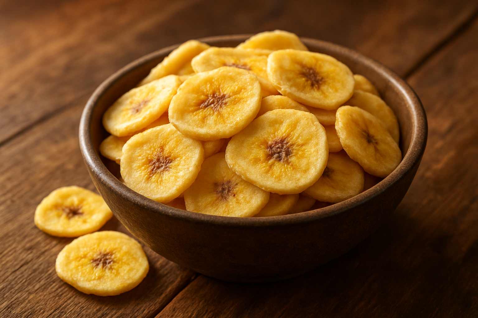 Banana in chips fritte