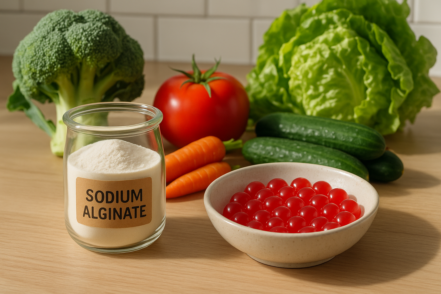 Alginato di sodio: un ingrediente versatile in cucina