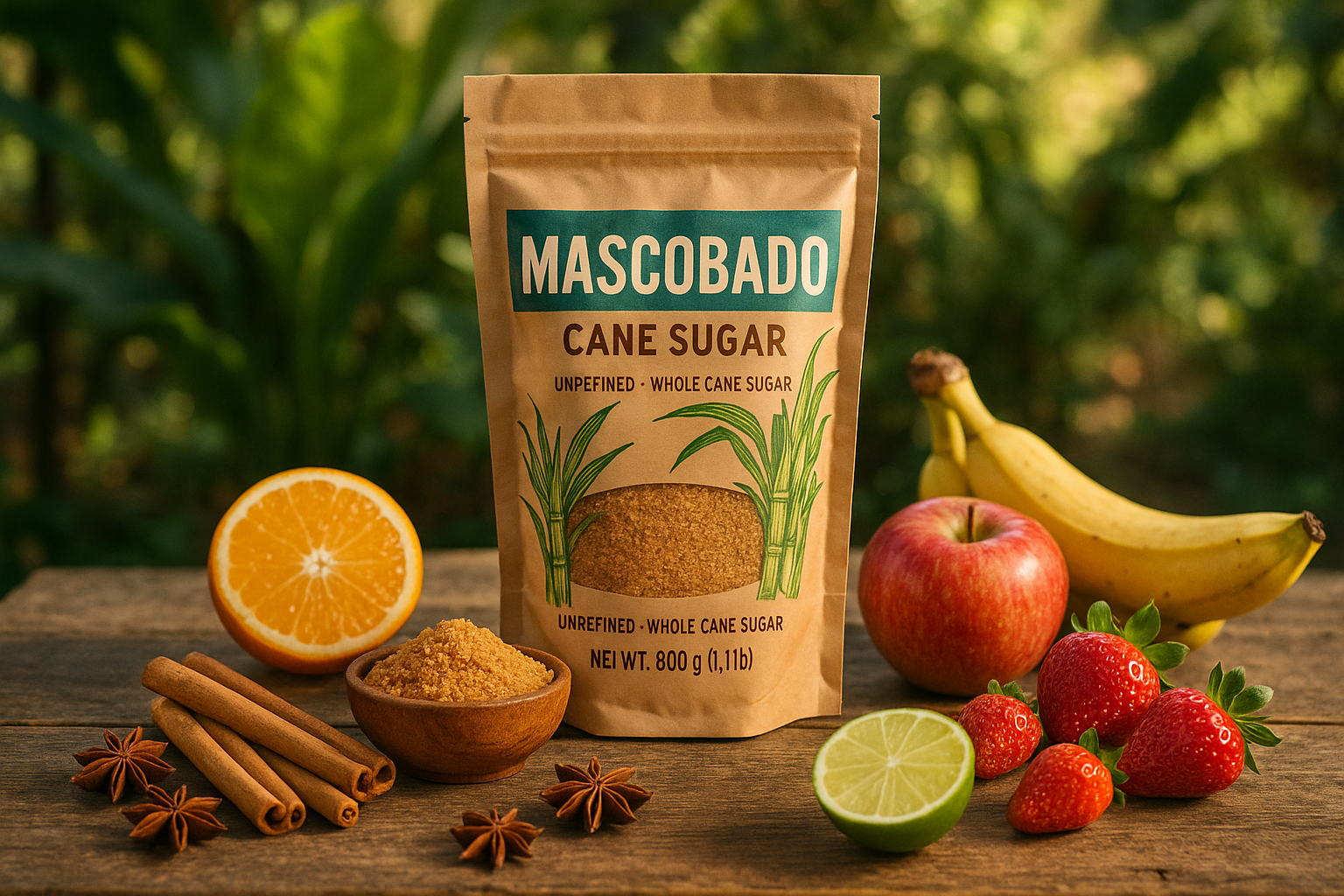 Zucchero integrale di canna Mascobado 500 g