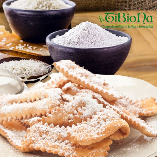 Chiacchiere di Carnevale con Farina di Riso Integrale